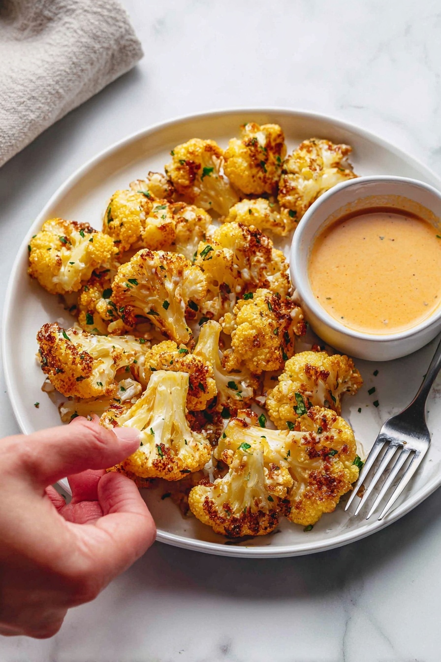 crispy cauliflower - Serving Suggestion