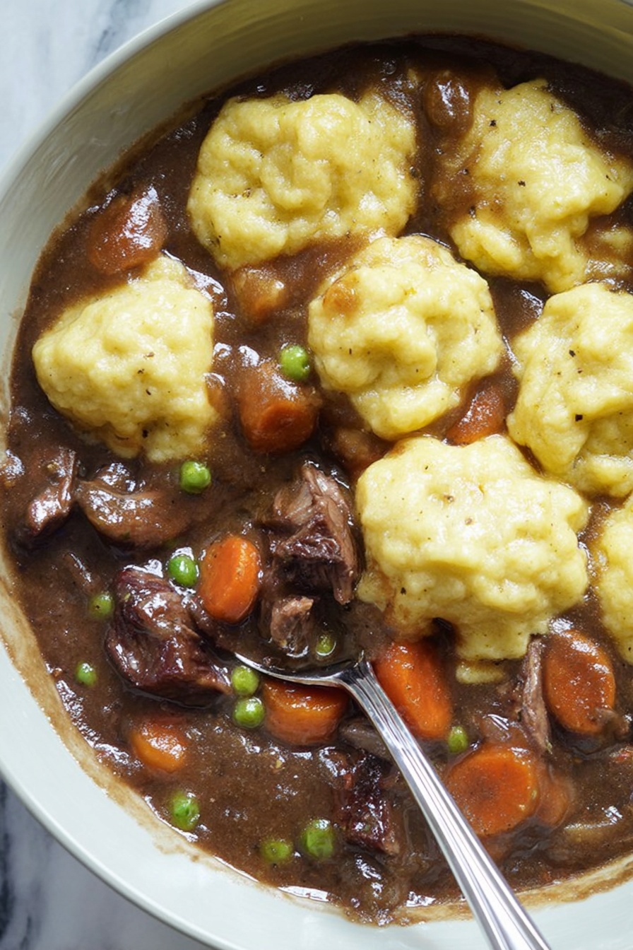 Slow Cooker Beef Stew - Serving Suggestion