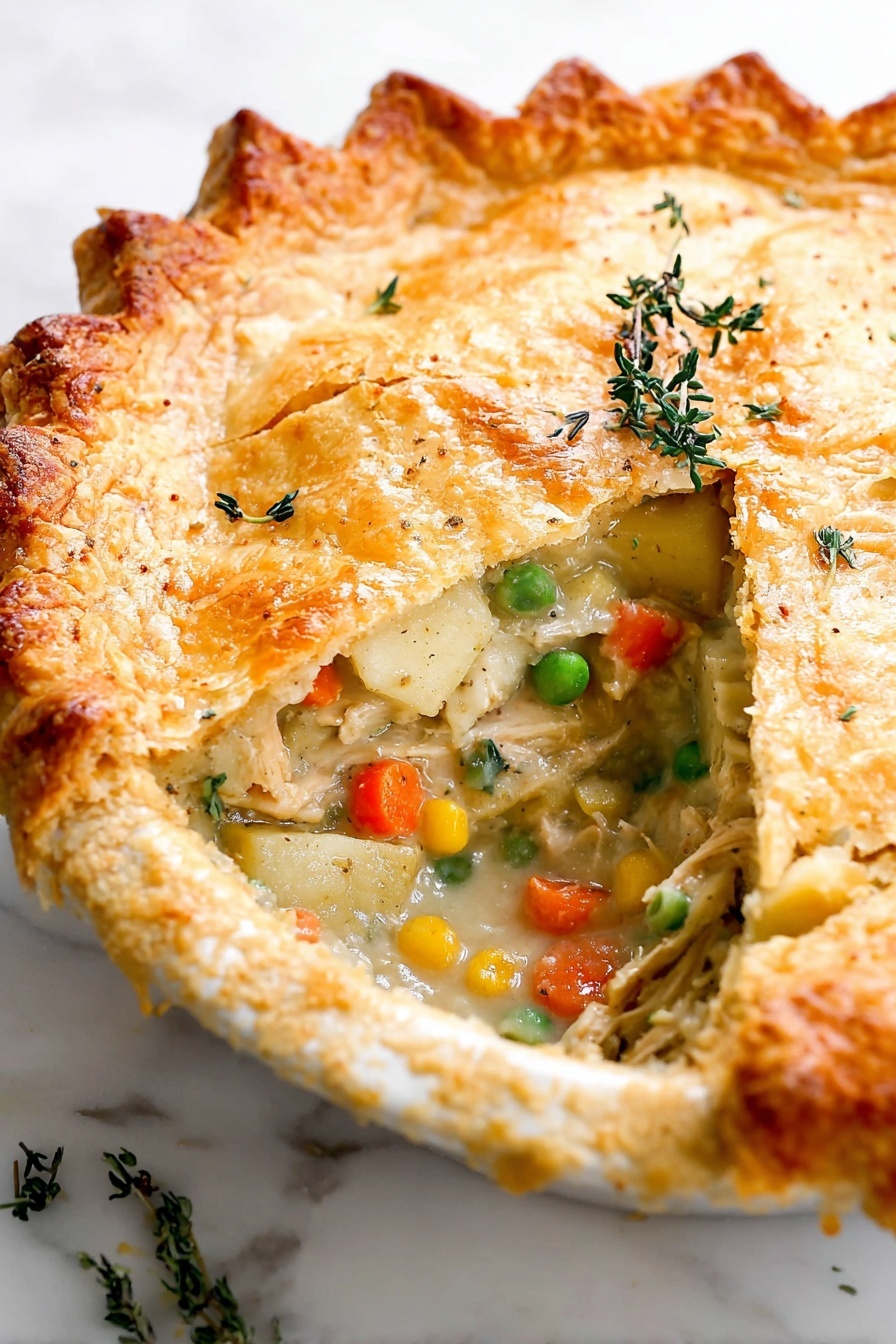 chicken pot pie - Serving Suggestion