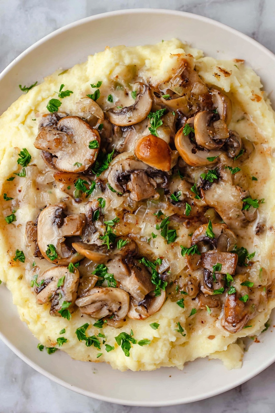 Creamy Sherry Tofu - Serving Suggestion