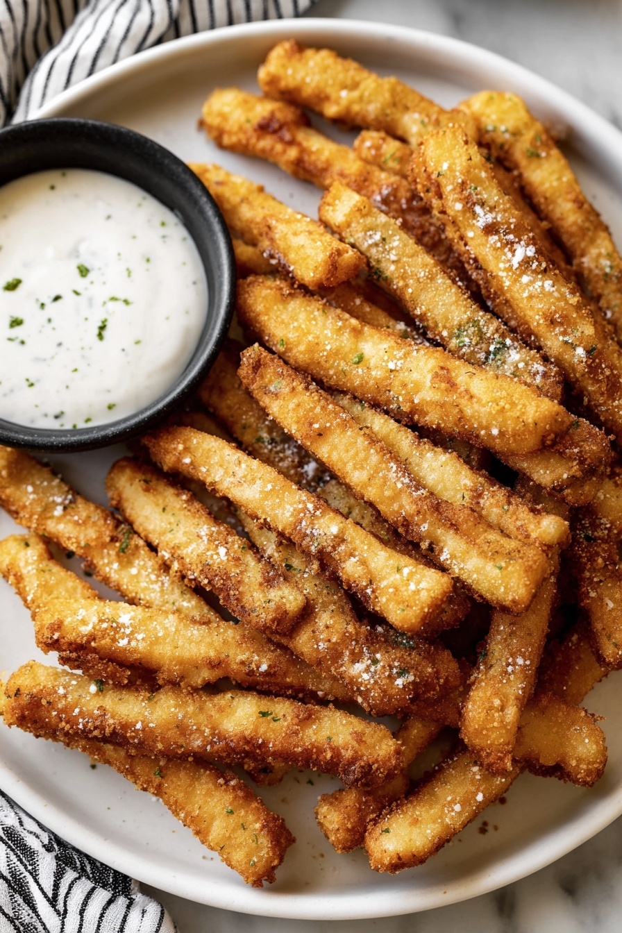 zucchini fries - Serving Suggestion