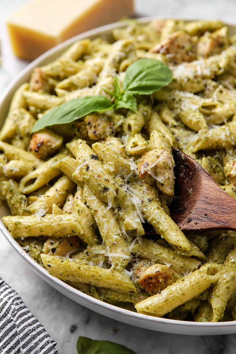 Creamy Pesto Chicken - Serving Suggestion