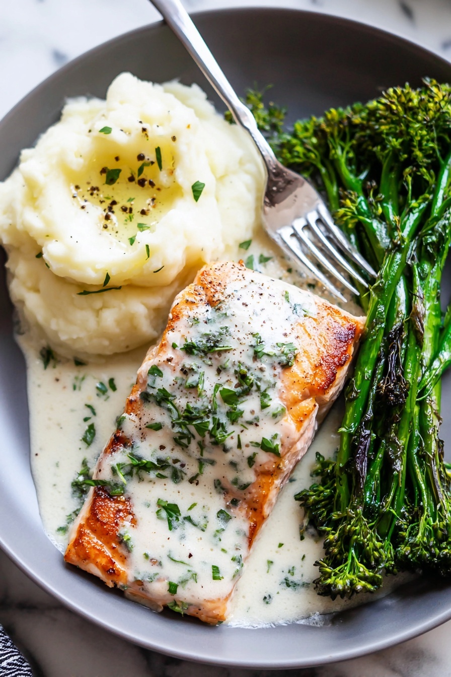 Garlic Butter Salmon - Serving Suggestion