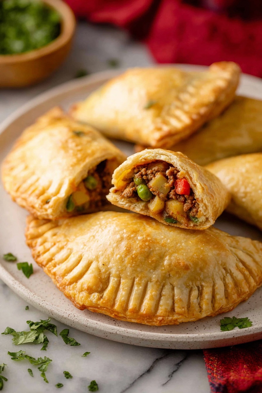 beef and potato empanadas - Serving Suggestion
