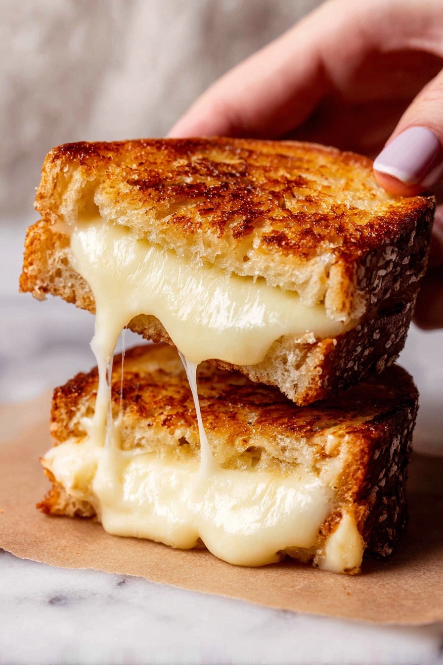 melty grilled cheese - Serving Suggestion