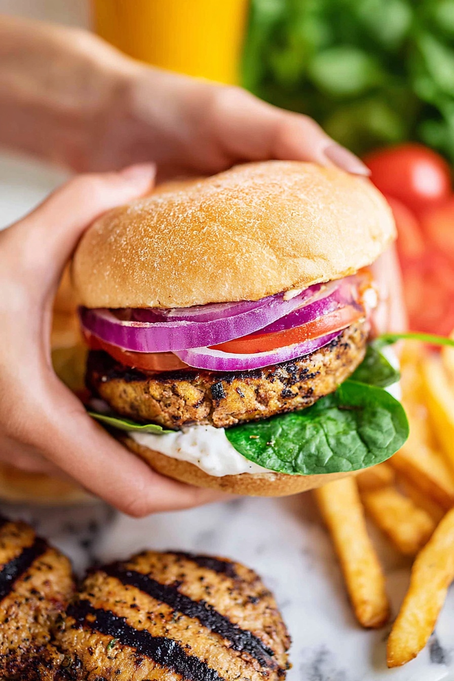 Turkey Burgers - Serving Suggestion