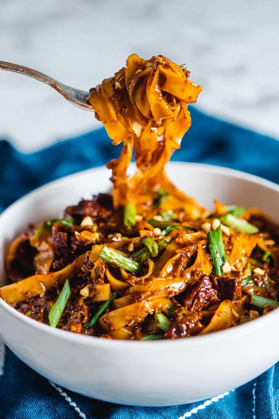 Korean Beef Noodles - Serving Suggestion