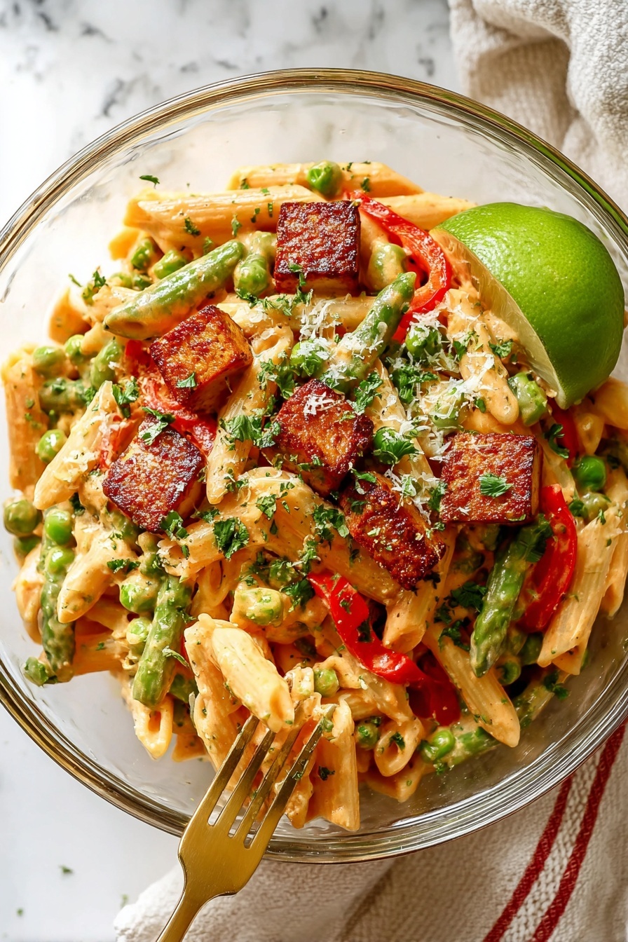 spicy chicken pasta - Serving Suggestion