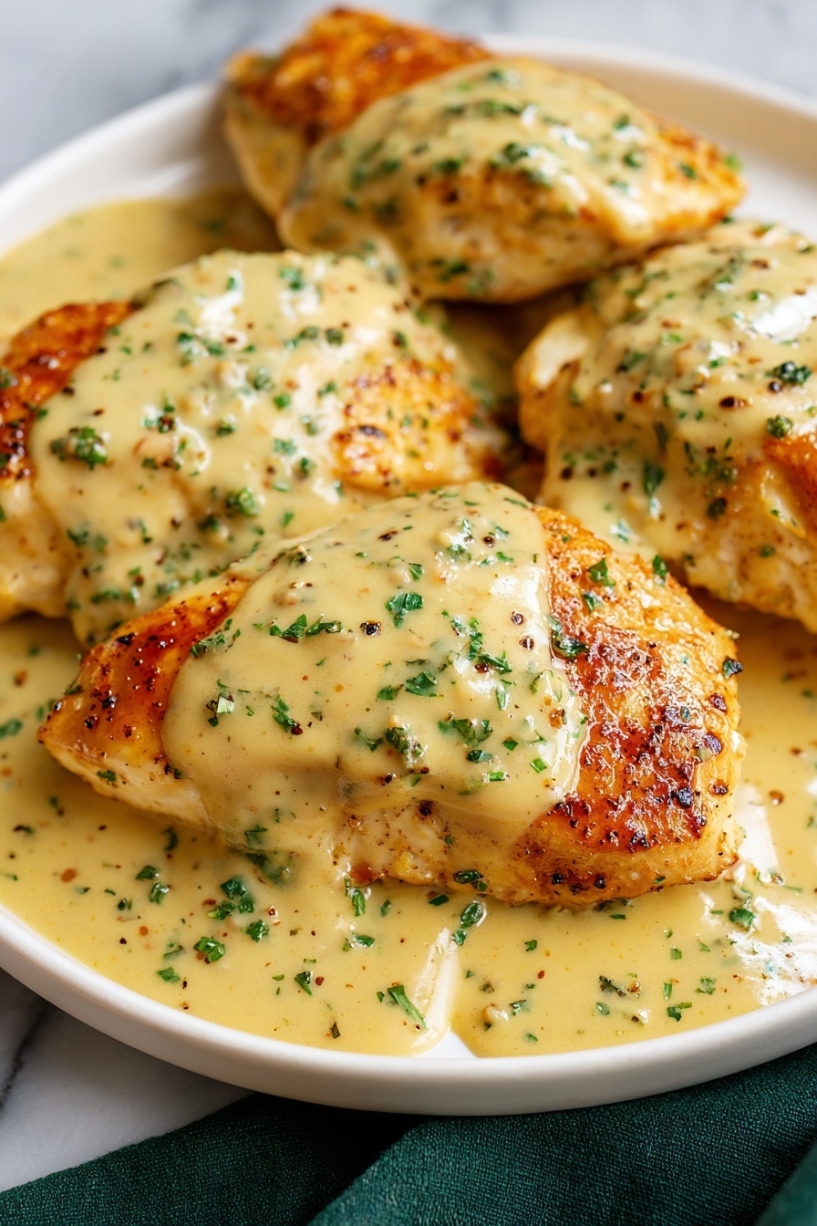 Creamy Dijon Chicken - Serving Suggestion