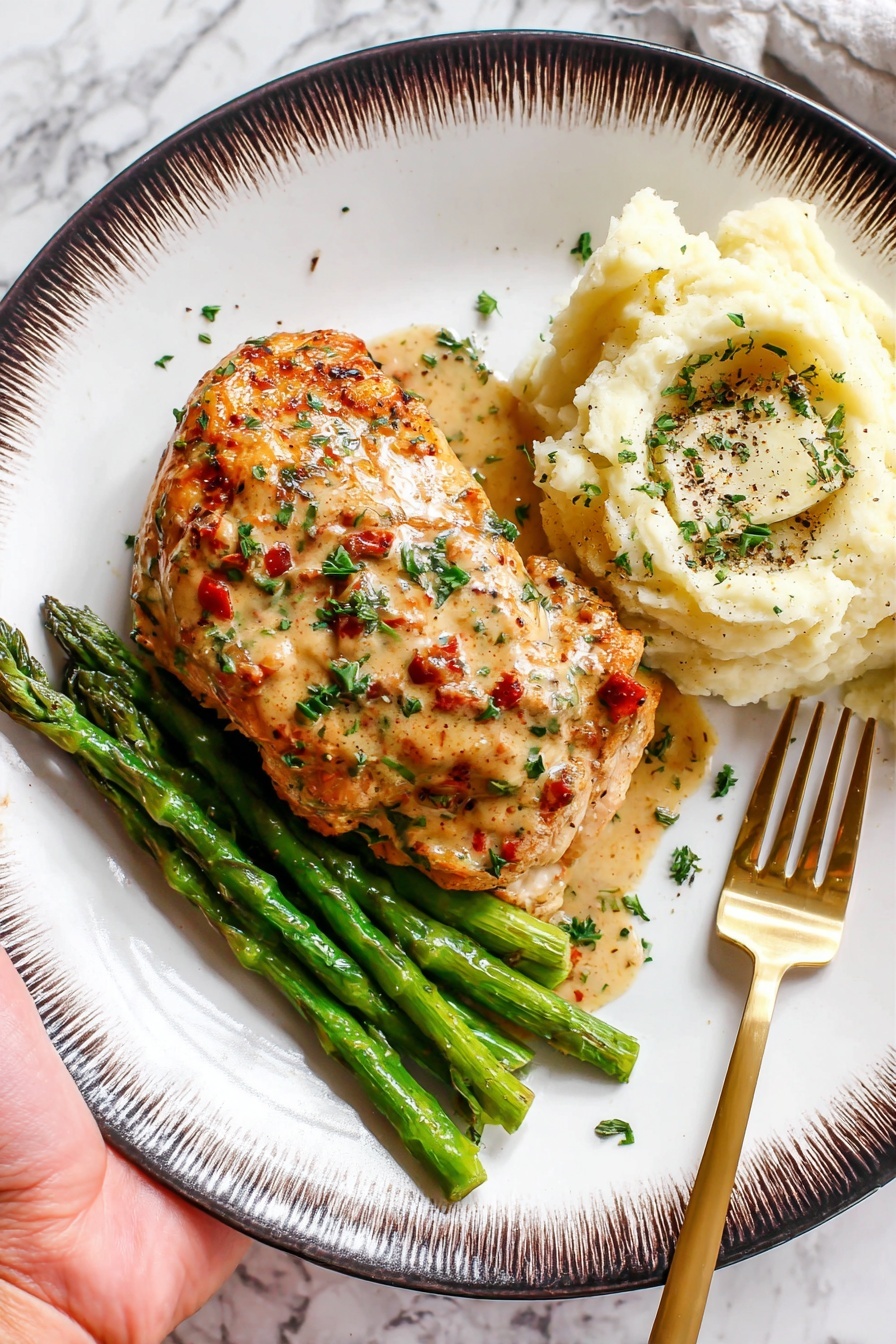 Stuffed Chicken Breast - Serving Suggestion