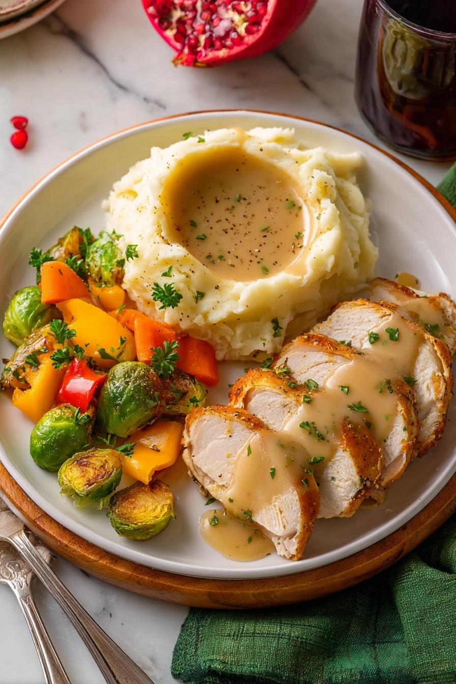 roast turkey breast - Serving Suggestion