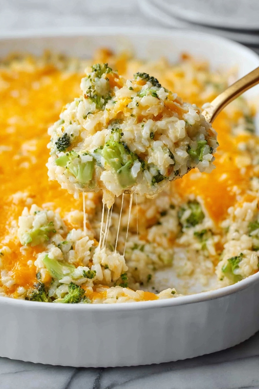 cheesy broccoli rice bake - Serving Suggestion