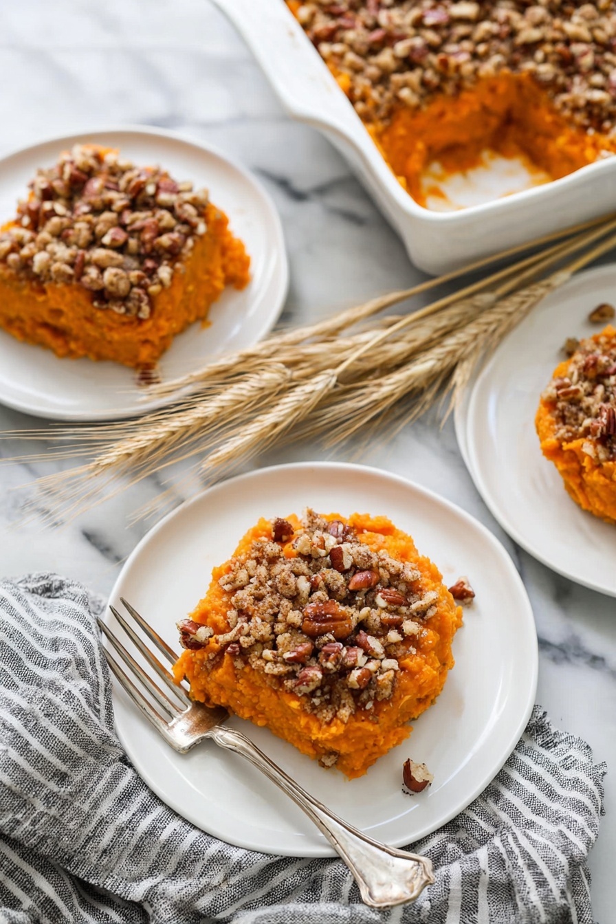 Sweet Potato Casserole - Serving Suggestion