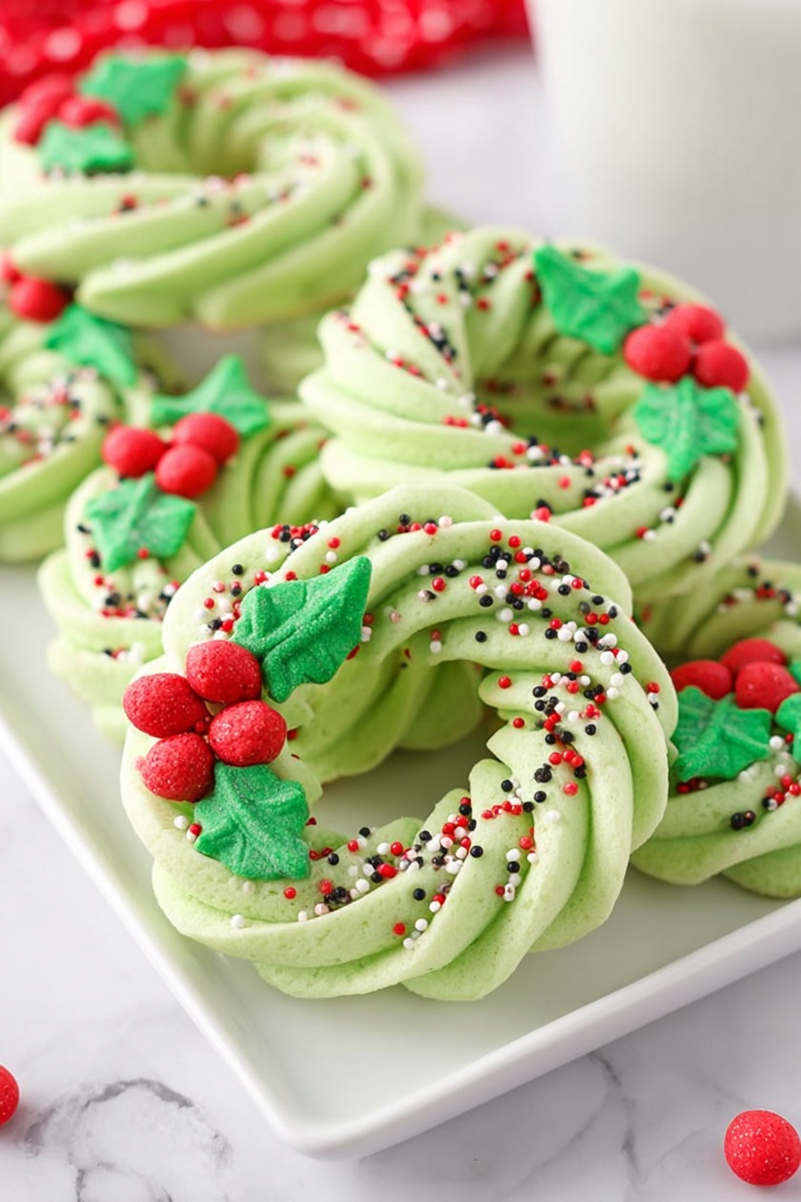 meringue wreaths - Serving Suggestion