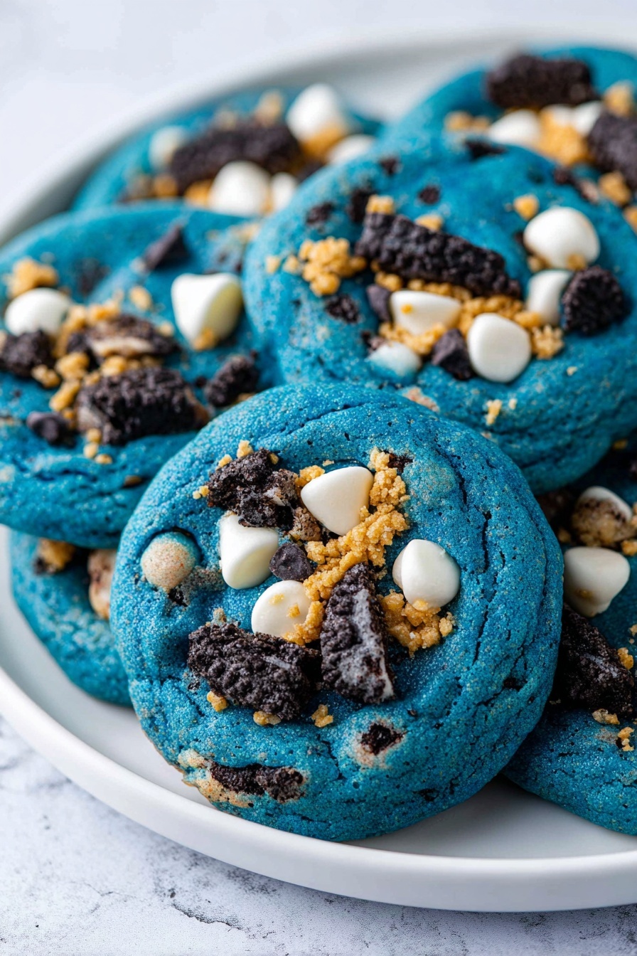 Cookie Monster Cookies - Serving Suggestion