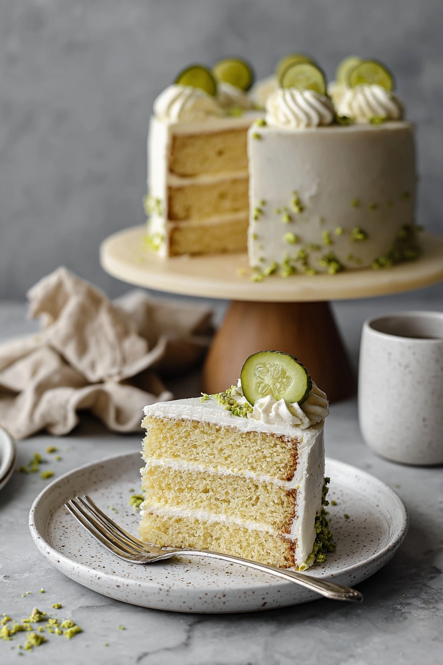 dill pickle layer cake - Serving Suggestion