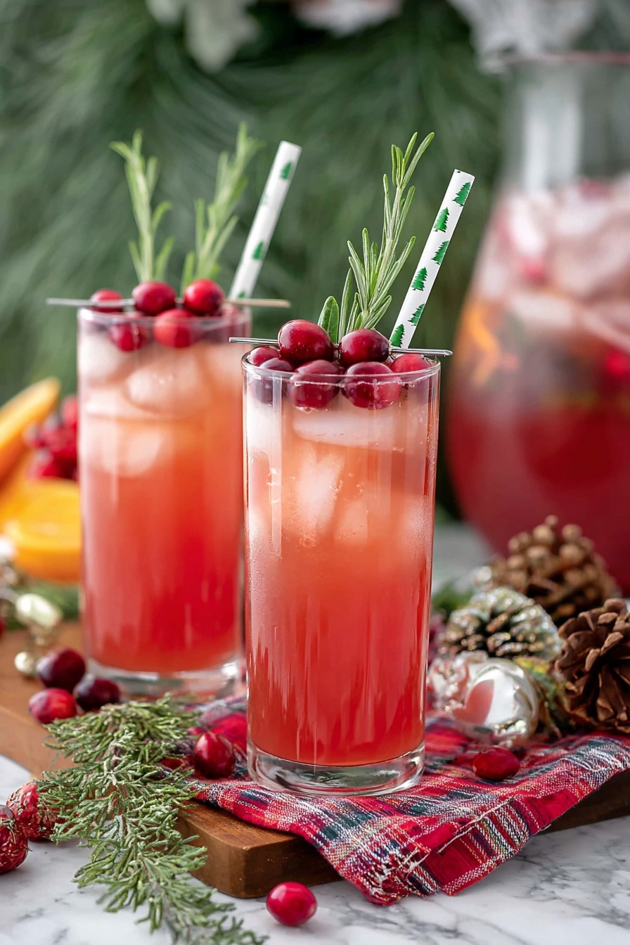 Cranberry Orange Punch - Serving Suggestion