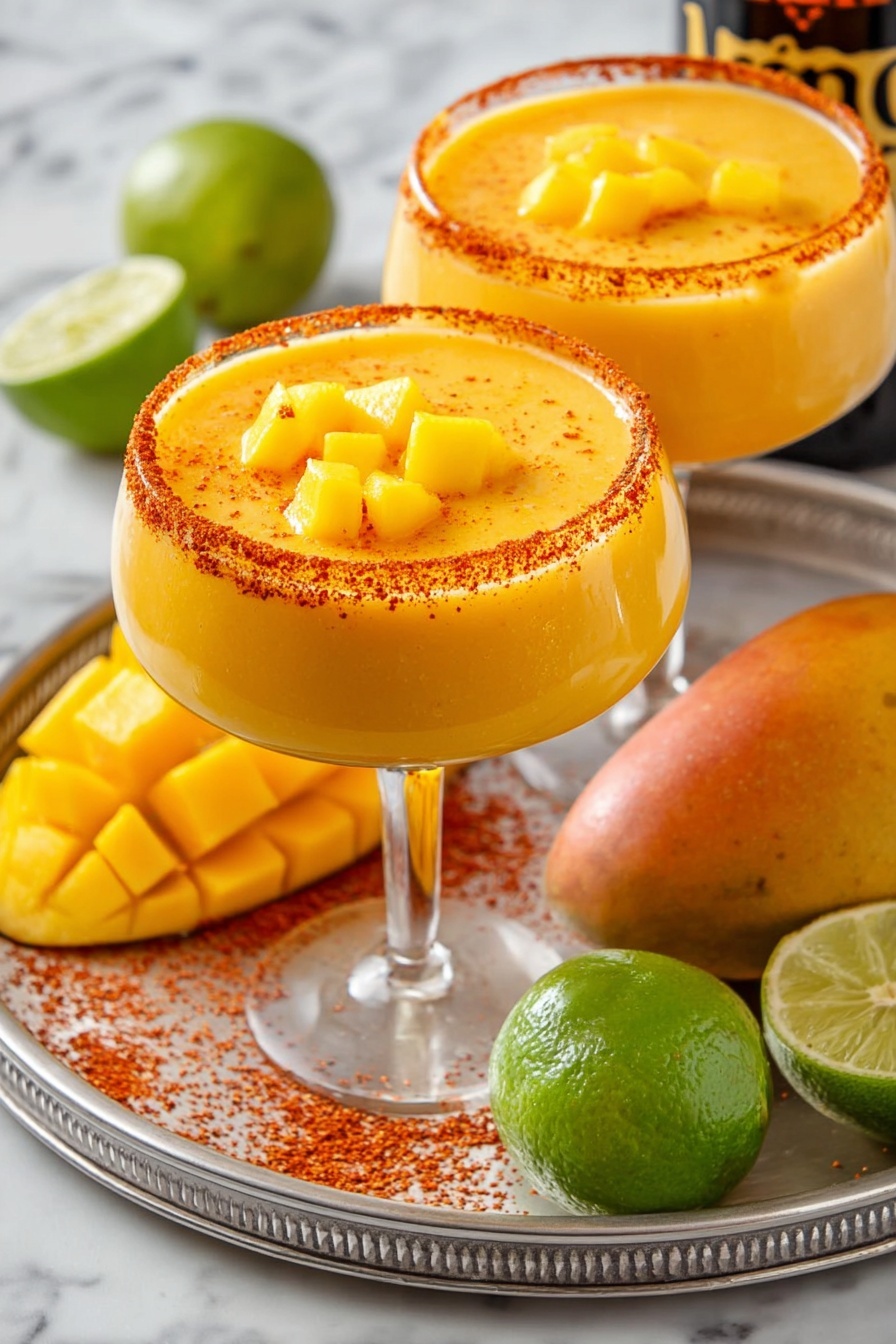 Mango Margarita - Serving Suggestion