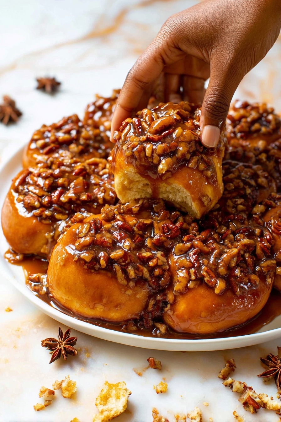 pecan praline sticky buns - Serving Suggestion