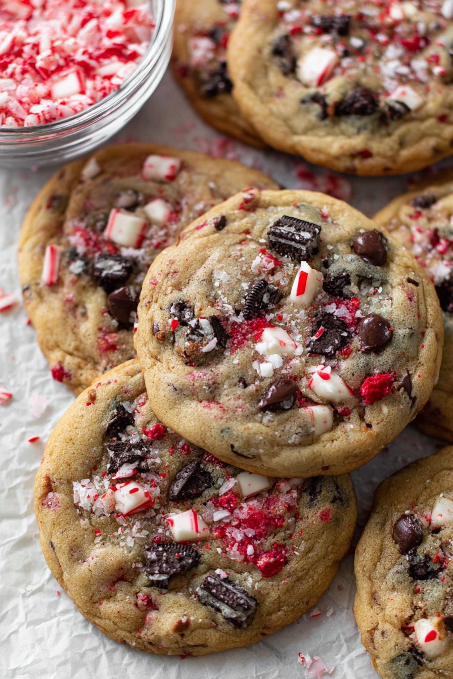 Oreo peppermint cookies - Serving Suggestion