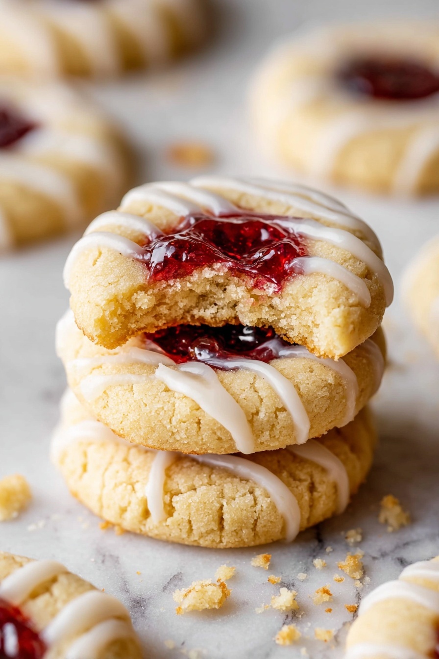 raspberry almond cookies - Serving Suggestion