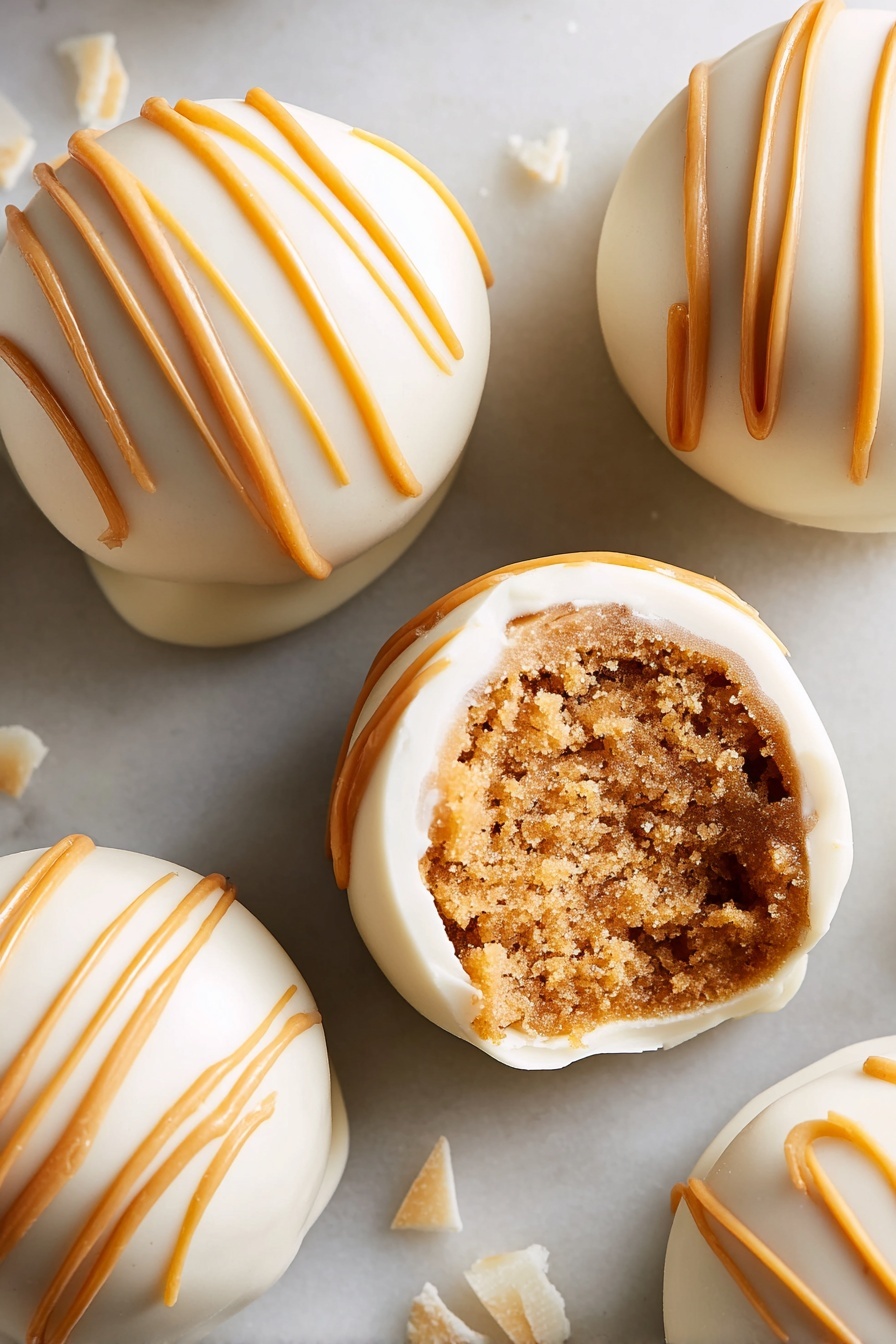 cookie butter truffles - Serving Suggestion