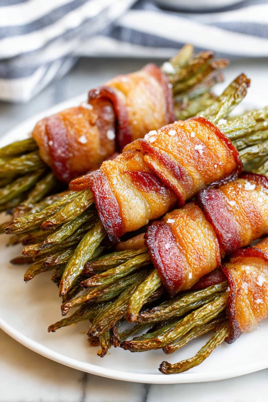 bacon wrapped green beans - Serving Suggestion