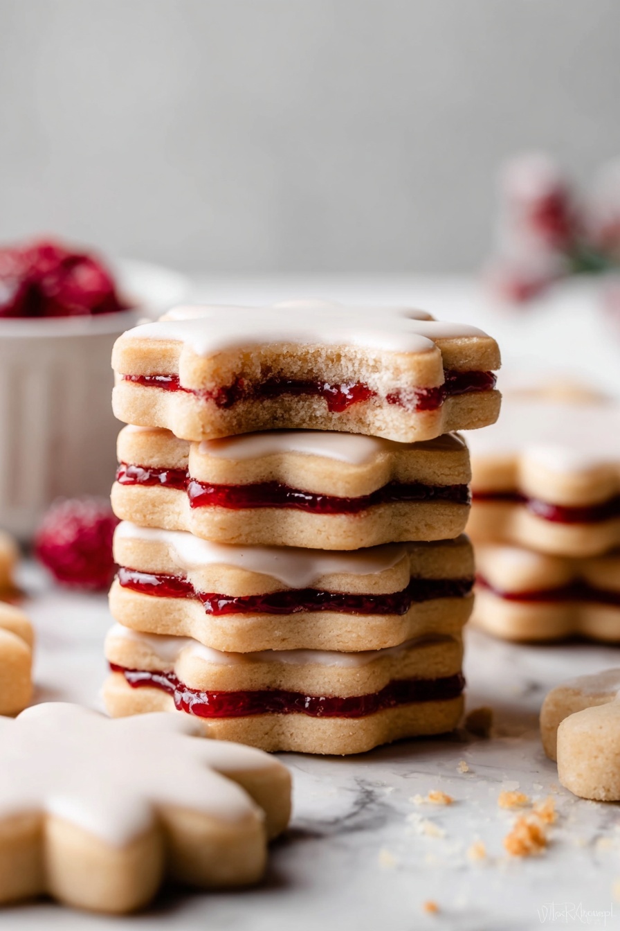 Cherry Almond Cookies - Serving Suggestion