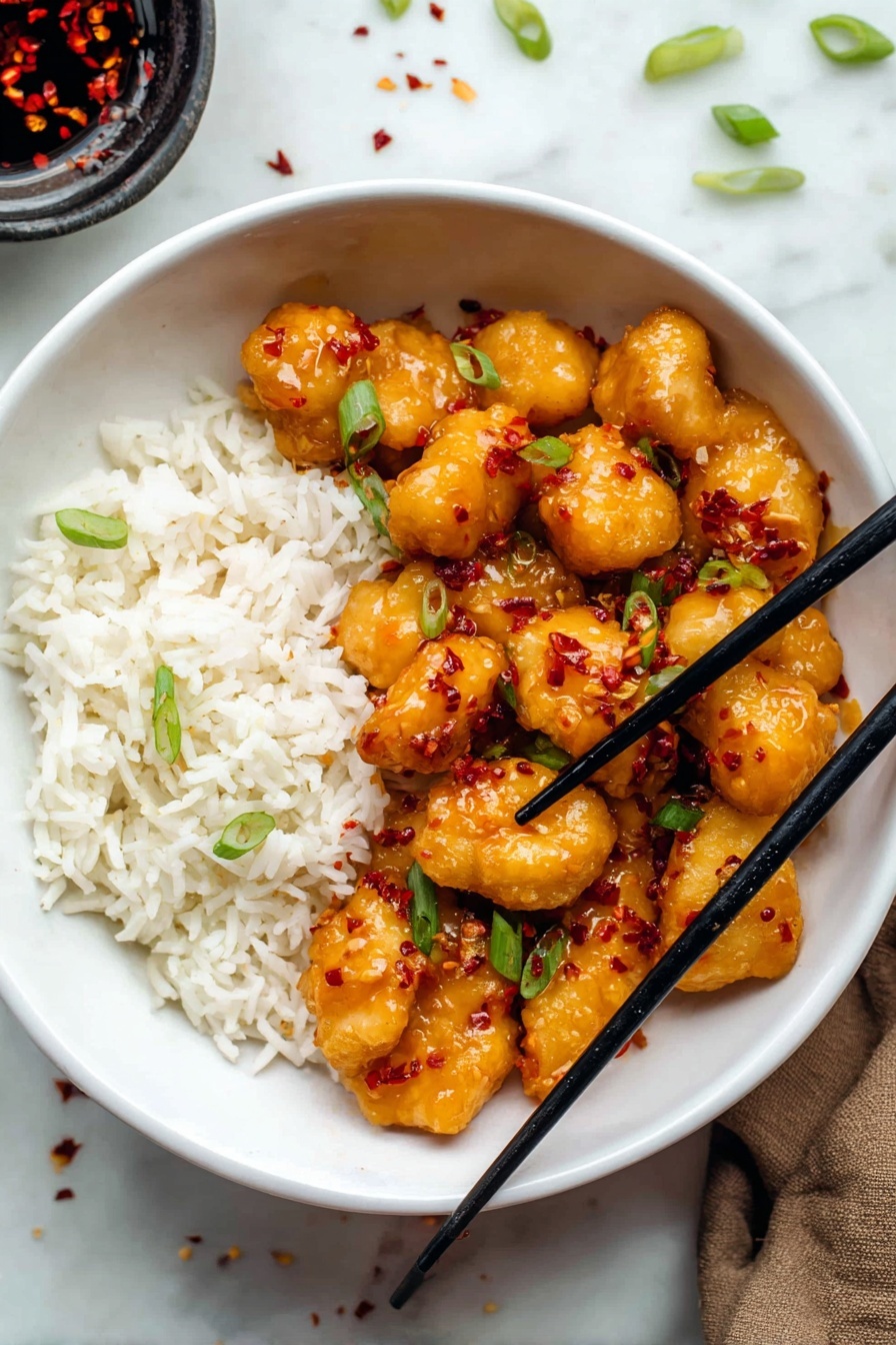 A clear glass bowl sits on a white marbled surface, filled with thick, uneven chunks of raw, pale pink meat that have a smooth and slightly shiny texture. On top in the center rests a single raw egg yolk, bright yellow and glossy, surrounded by a thin, translucent layer of egg white that lightly covers some pieces of meat. Photo taken with an iphone --ar 2:3 --v 7