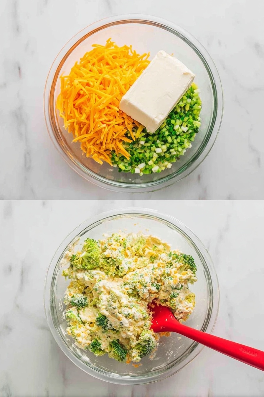 A white plate holds two main parts: mashed potatoes and stuffed grilled chicken. The mashed potatoes are creamy and light yellow with a smooth texture, shaped in a mound with a shallow well in the center holding a melting pat of butter, sprinkled with coarse black pepper and small green parsley leaves. Next to the potatoes, there is a portion of stuffed grilled chicken with two slices showing its inside; the chicken skin is golden brown, slightly crispy with grill marks, while the stuffing is creamy with small pieces of green broccoli and melted orange cheese mixed with herbs. A few scattered parsley leaves garnish the plate, all placed on a white marbled surface. photo taken with an iphone --ar 2:3 --v 7